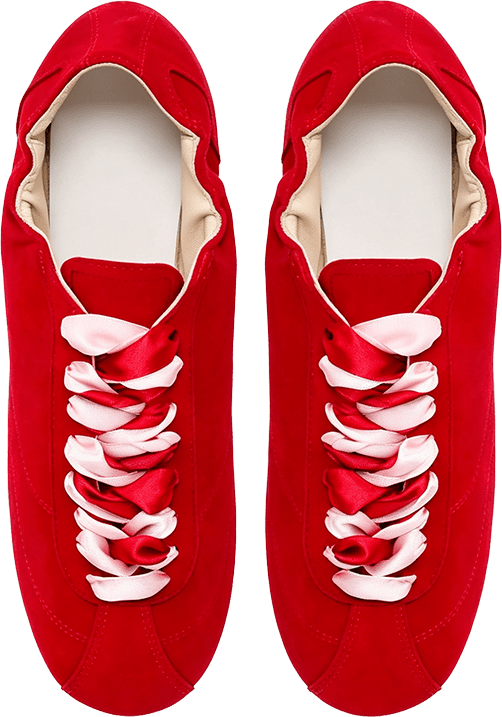 LACE-UP SNEAKERS WITH SATIN RIBBON LACES 3