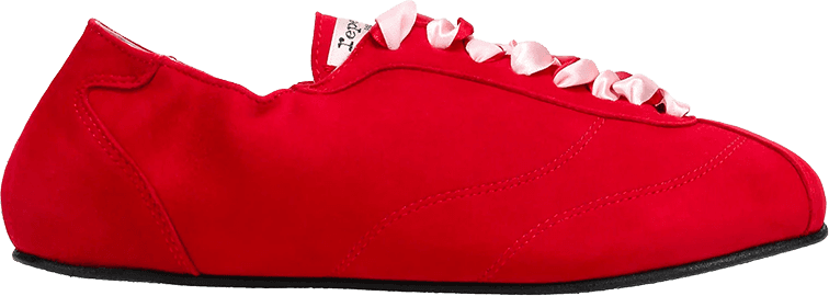 LACE-UP SNEAKERS WITH SATIN RIBBON LACES