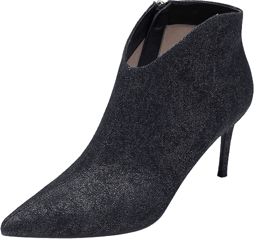 PATENT LEATHER POINTED TOE ANKLE BOOTS WITH SIDE ZIPPER AND STILETTO HEEL 4